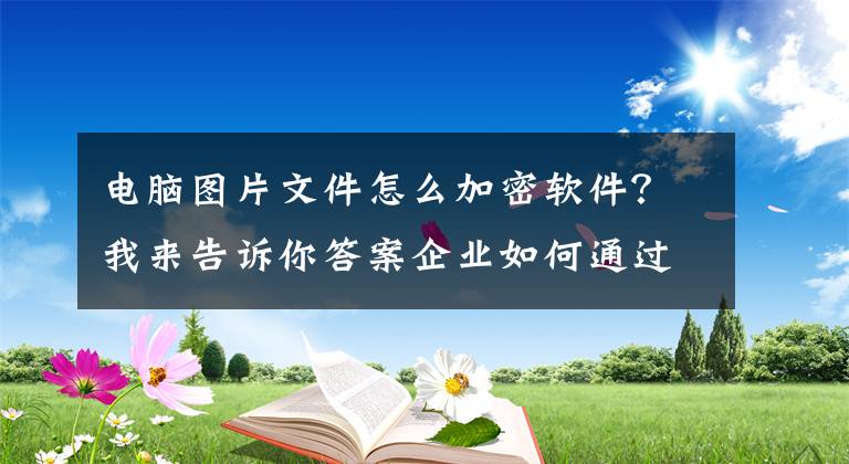 电脑图片文件怎么加密软件?我来告诉你答案企业如何通过加密软件来防止被泄露?哪些图纸加密软件好用?