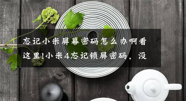 忘记小米屏幕密码怎么办啊看这里!小米4忘记锁屏密码,没有在右下角显示忘记密码的图标怎么处理,只显示了紧急呼叫