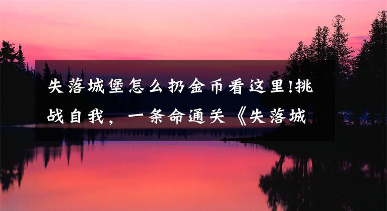 失落城堡怎么扔金币看这里!挑战自我，一条命通关《失落城堡》新手攻略