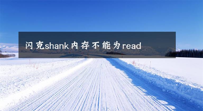 闪克shank内存不能为read