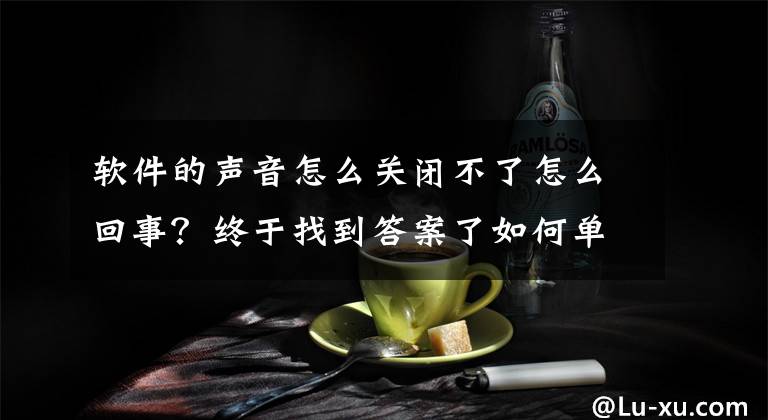 软件的声音怎么关闭不了怎么回事？终于找到答案了如何单独关闭抖音快手声音