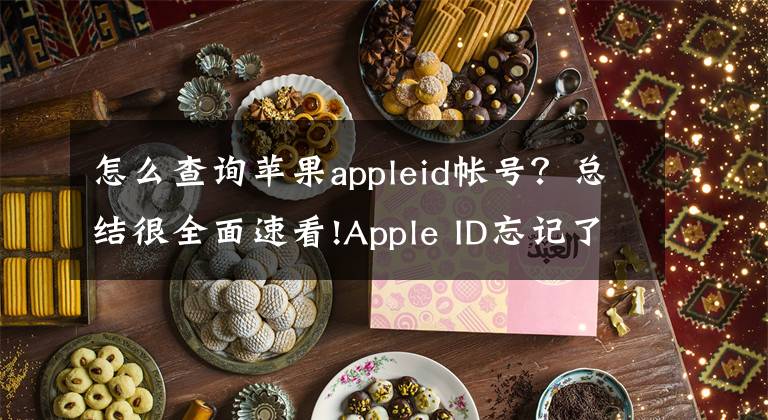 怎么查询苹果appleid帐号?总结很全面速看!Apple ID忘记了怎么办?详细步骤带你找回
