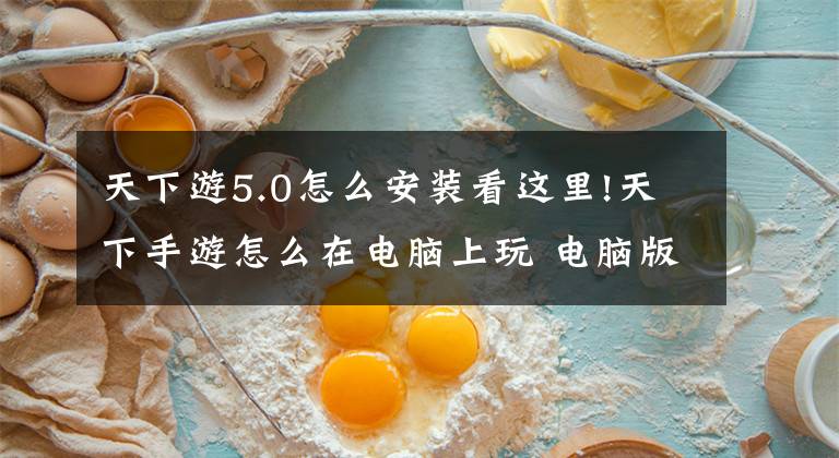 天下游5.0怎么安装看这里!天下手游怎么在电脑上玩 电脑版下载安装教程