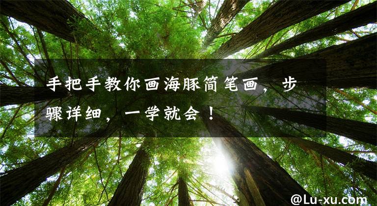 手把手教你画海豚简笔画，步骤详细，一学就会！