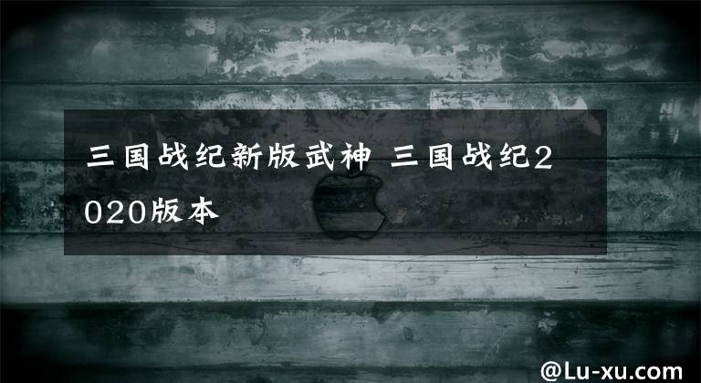 三国战纪新版武神 三国战纪2020版本