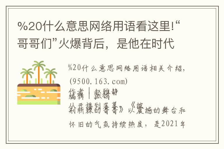 %20什么意思网络用语看这里!“哥哥们”火爆背后,是他在时代的沉浮里“披荆斩棘”