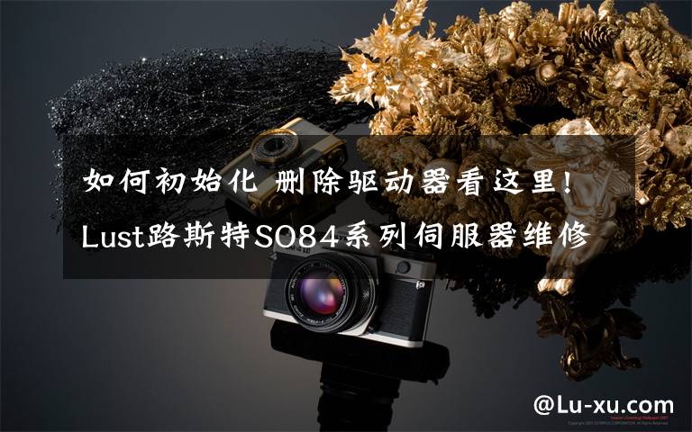 如何初始化 删除驱动器看这里!Lust路斯特SO84系列伺服器维修及常见故障维修