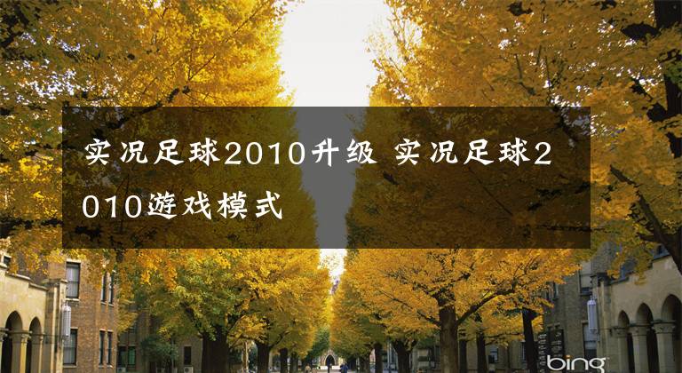 实况足球2010升级 实况足球2010游戏模式