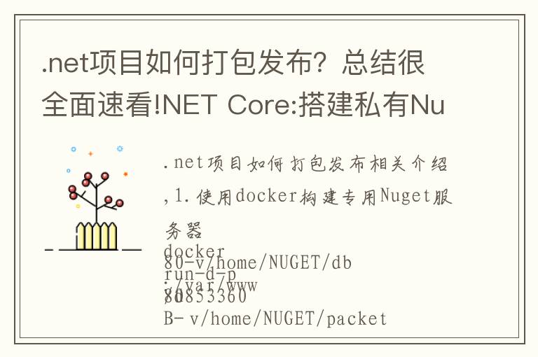 .net项目如何打包发布?总结很全面速看!NET Core:搭建私有Nuget服务器以及打包发布Nuget包