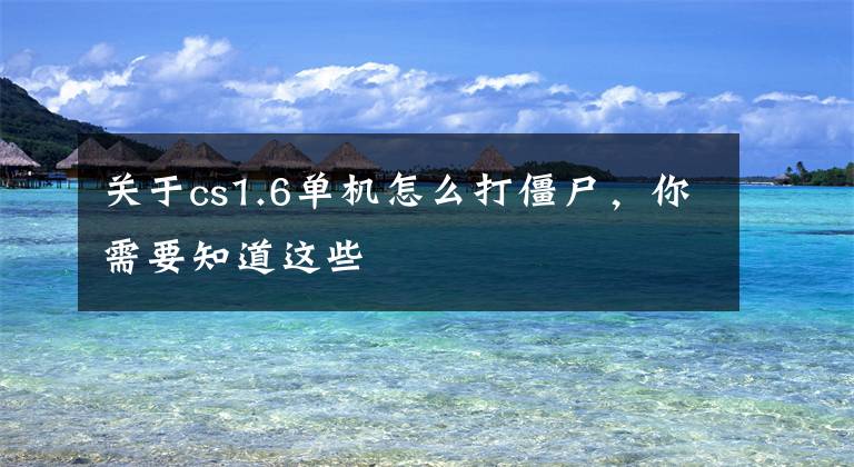 关于cs1.6单机怎么打僵尸，你需要知道这些
