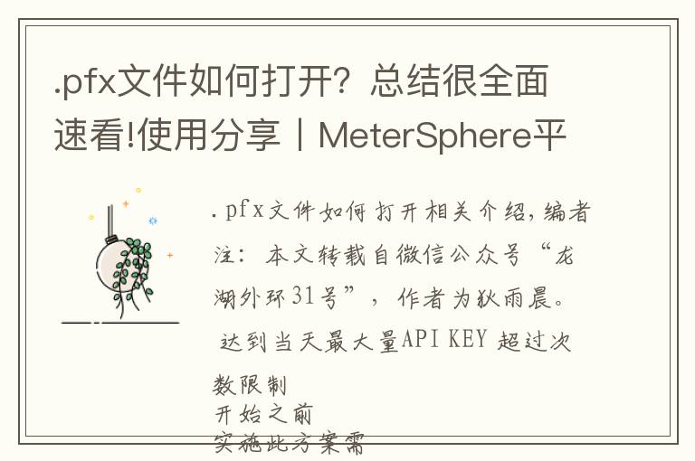 .pfx文件如何打开?总结很全面速看!使用分享丨MeterSphere平台上的SSL证书配置
