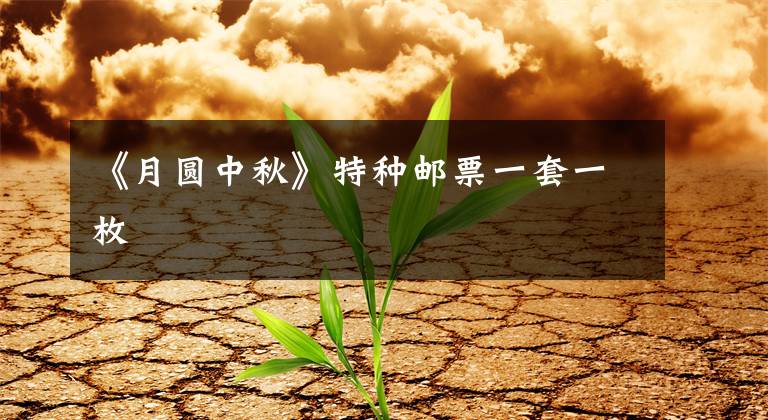 《月圆中秋》特种邮票一套一枚