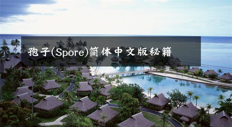 孢子(Spore)简体中文版秘籍