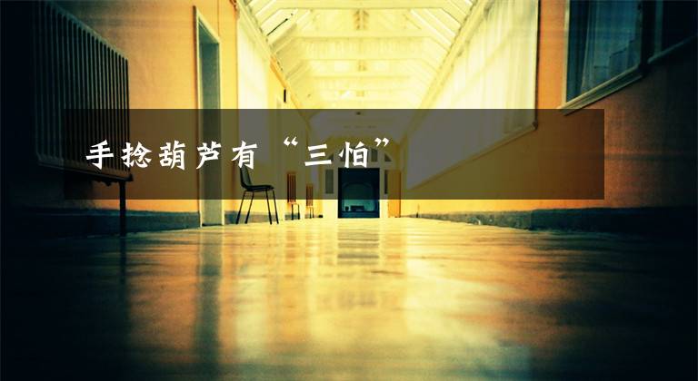 手捻葫芦有“三怕”