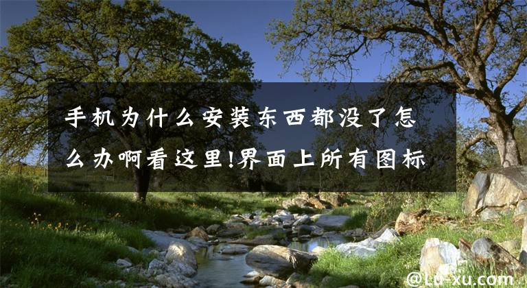 手机为什么安装东西都没了怎么办啊看这里!界面上所有图标都不见了怎么恢复？