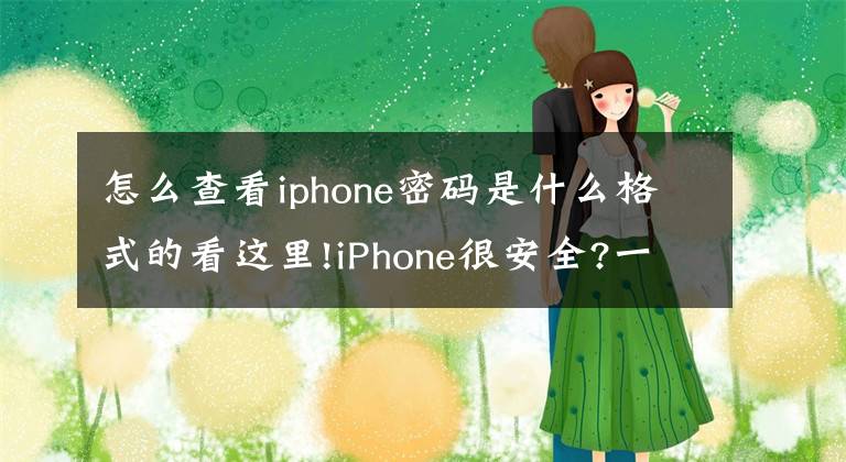 怎么查看iphone密码是什么格式的看这里!iPhone很安全?一条iMessage就能获取你的密码!