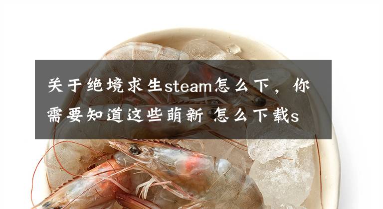 关于绝境求生steam怎么下,你需要知道这些萌新 怎么下载steam及购买绝地求生的方法