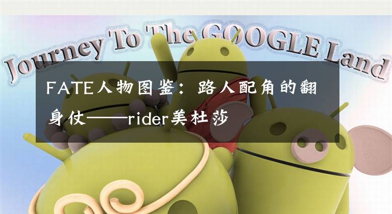 FATE人物图鉴：路人配角的翻身仗——rider美杜莎