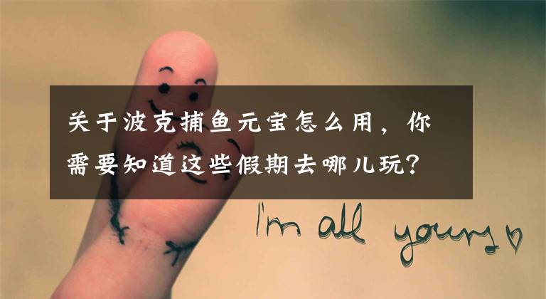 关于波克捕鱼元宝怎么用，你需要知道这些假期去哪儿玩？去波克城市，不怕人多！