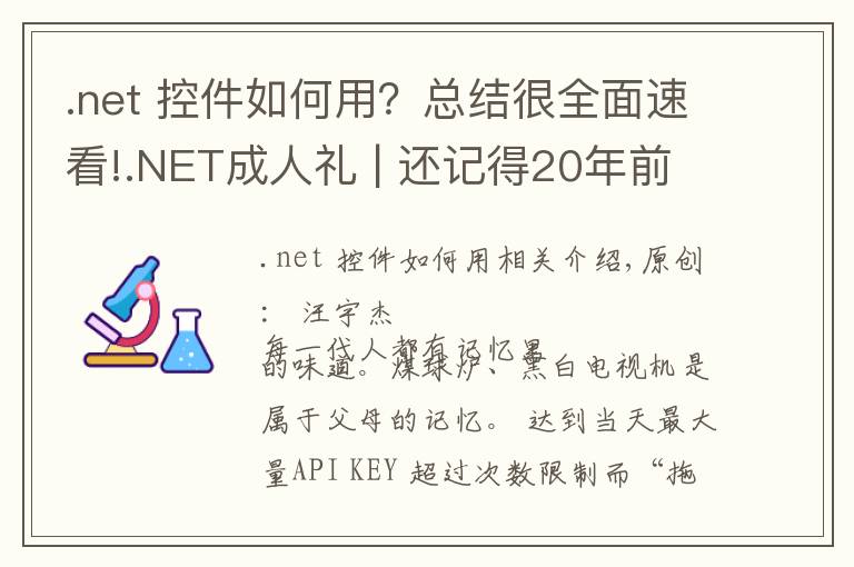 .net 控件如何用?总结很全面速看!.NET成人礼 | 还记得20年前一起拖过的控件吗?