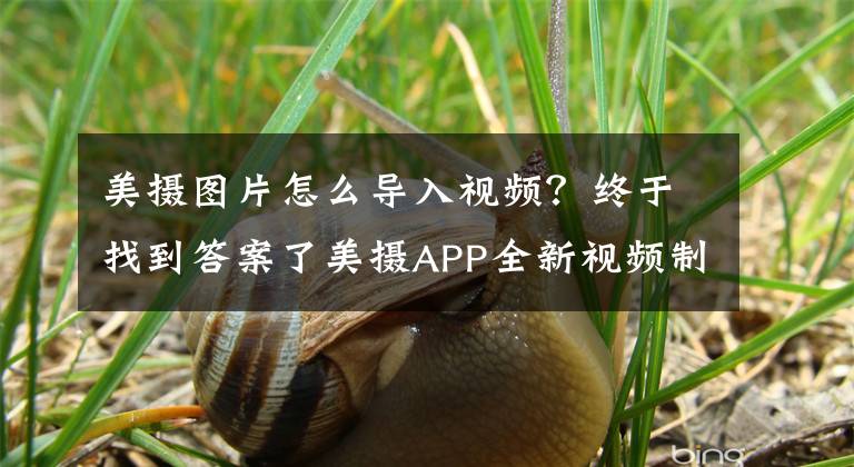 美摄图片怎么导入视频？终于找到答案了美摄APP全新视频制作拍摄模式来袭