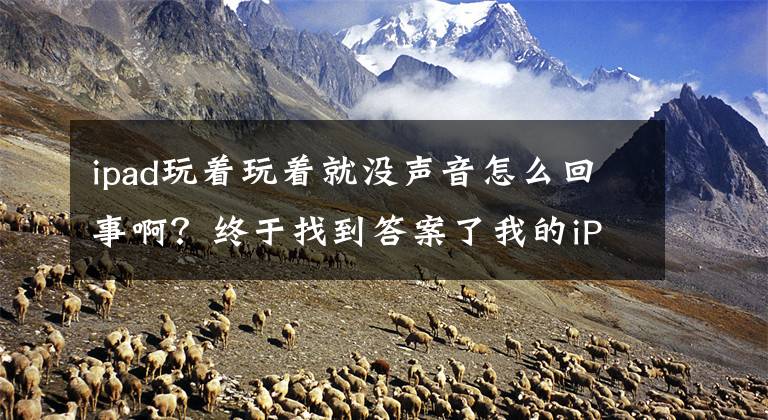ipad玩着玩着就没声音怎么回事啊？终于找到答案了我的iPadAir2有点毛病 看苹果售后怎么说