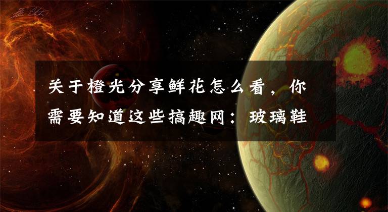 关于橙光分享鲜花怎么看,你需要知道这些搞趣网:玻璃鞋攻略 橙光游戏玻璃鞋全结局攻略