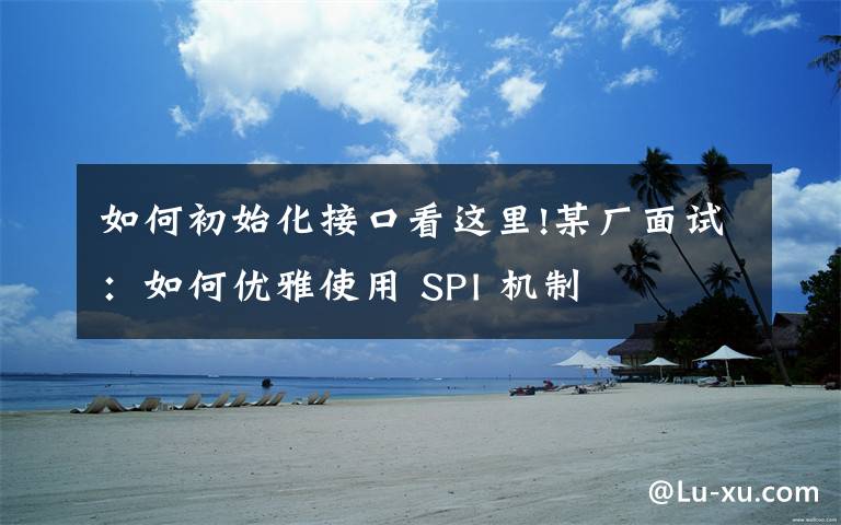 如何初始化接口看这里!某厂面试:如何优雅使用 SPI 机制