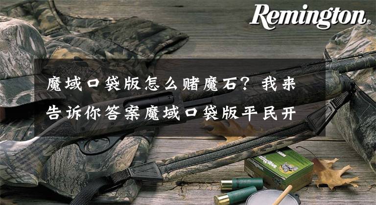 魔域口袋版怎么赌魔石?我来告诉你答案魔域口袋版平民开三宠技巧 绑定魔石用处大