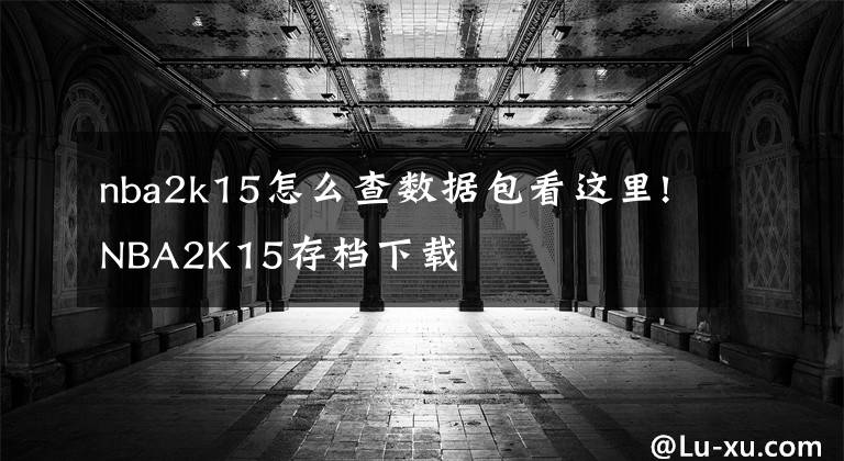 nba2k15怎么查数据包看这里!NBA2K15存档下载