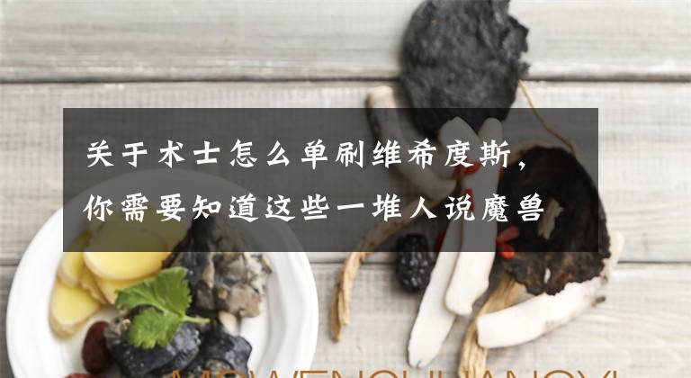 关于术士怎么单刷维希度斯，你需要知道这些一堆人说魔兽怀旧服安其拉维希度斯不打，到底打不打，又怎么打