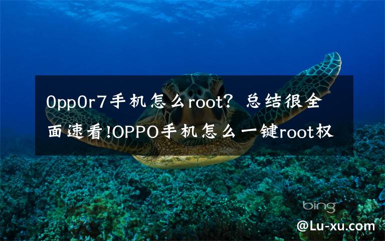 0pp0r7手机怎么root?总结很全面速看!OPPO手机怎么一键root权限