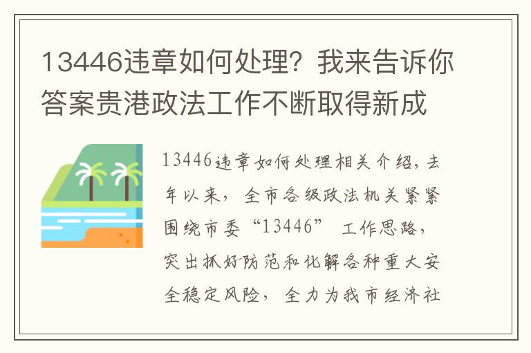 13446违章如何处理?我来告诉你答案贵港政法工作不断取得新成绩