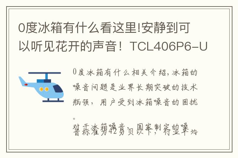 0度冰箱有什么看这里!安静到可以听见花开的声音!TCL406P6-U静音冰箱初体验