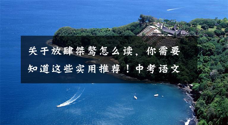 关于放肆桀骜怎么读,你需要知道这些实用推荐!中考语文拼音部分整理——字母A-H开头的易读错字