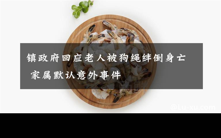 镇政府回应老人被狗绳绊倒身亡 家属默认意外事件