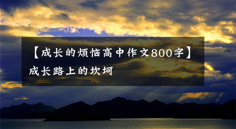 【成长的烦恼高中作文800字】成长路上的坎坷