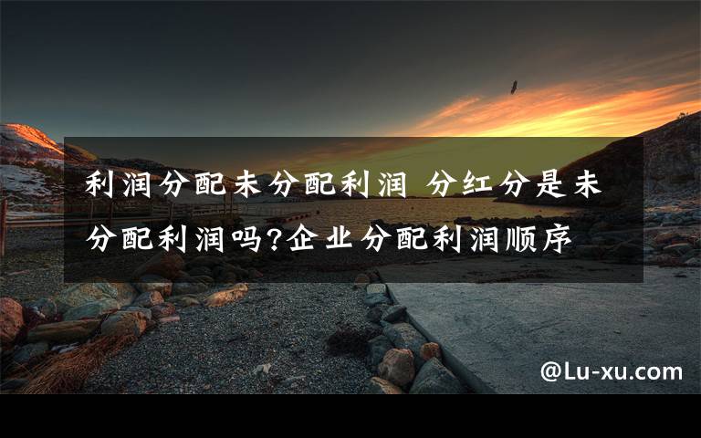 利润分配未分配利润 分红分是未分配利润吗?企业分配利润顺序