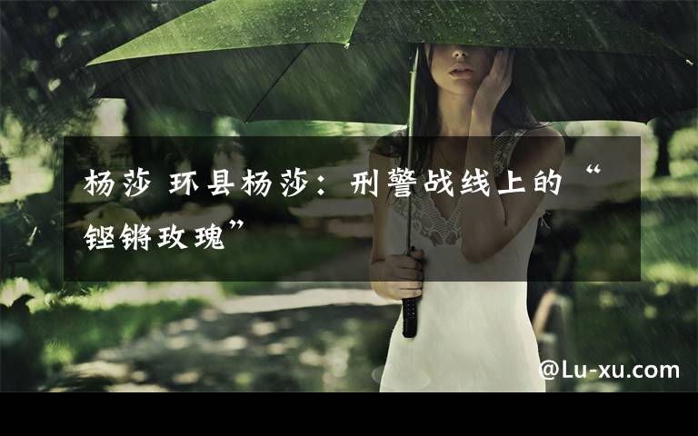 杨莎 环县杨莎:刑警战线上的“铿锵玫瑰”