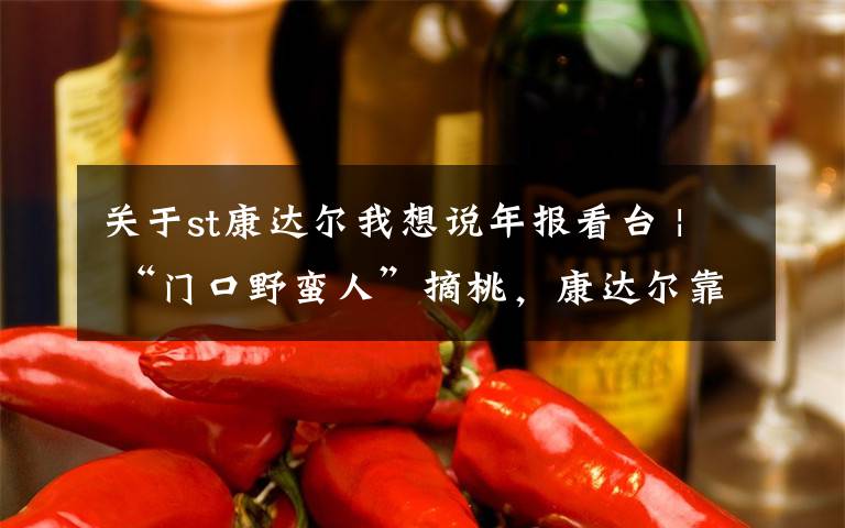 关于st康达尔我想说年报看台 | “门口野蛮人”摘桃,康达尔靠卖学区房扭亏