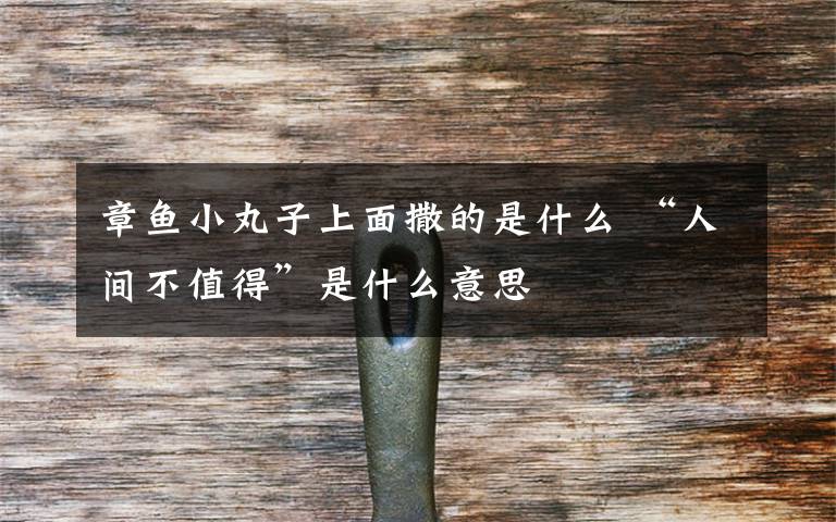 章鱼小丸子上面撒的是什么 “人间不值得”是什么意思