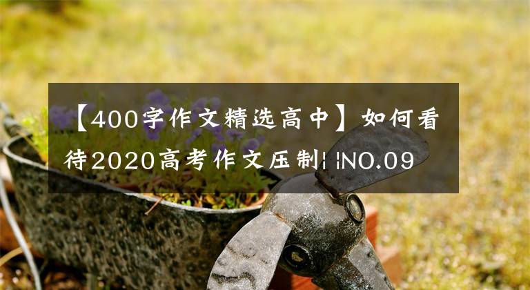 【400字作文精选高中】如何看待2020高考作文压制| |NO.09礼仪表达形式？
