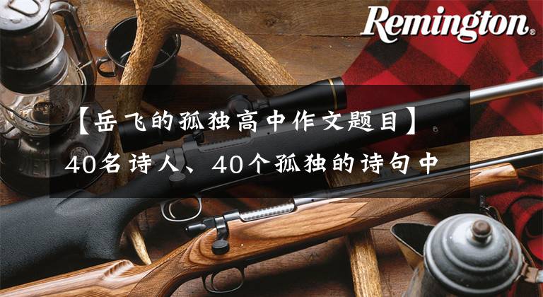 【岳飞的孤独高中作文题目】40名诗人、40个孤独的诗句中,哪一个最打动你的心?