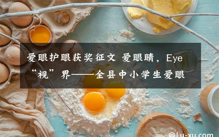 爱眼护眼获奖征文 爱眼睛,Eye“视”界——全县中小学生爱眼护眼征文活动颁奖仪式纪实