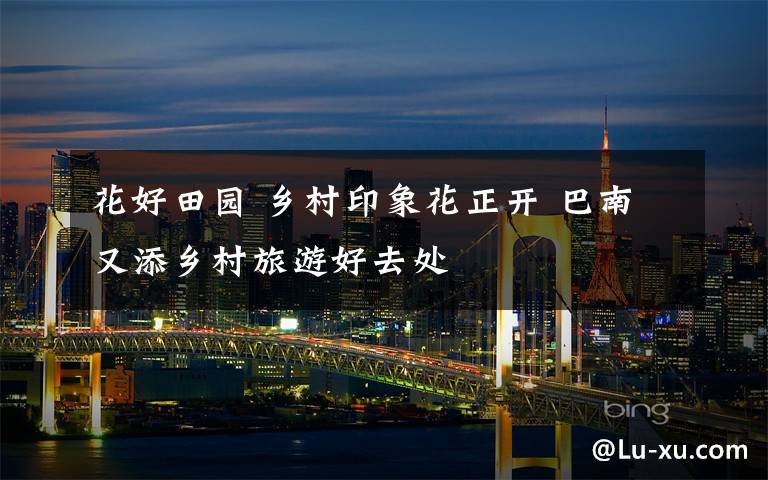 花好田园 乡村印象花正开 巴南又添乡村旅游好去处
