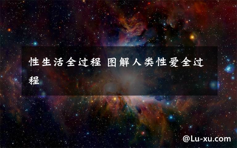 性生活全过程 图解人类性爱全过程