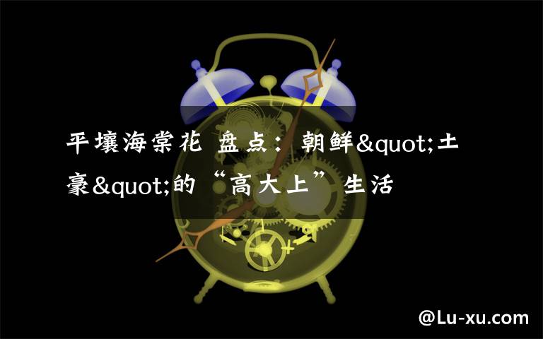 平壤海棠花 盘点:朝鲜"土豪"的“高大上”生活
