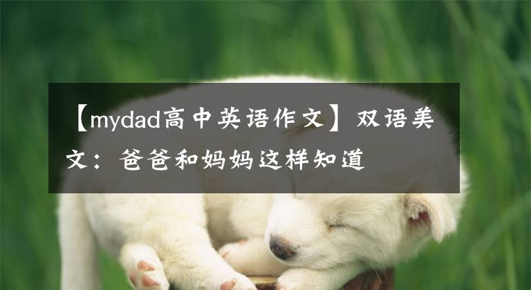 【mydad高中英语作文】双语美文：爸爸和妈妈这样知道