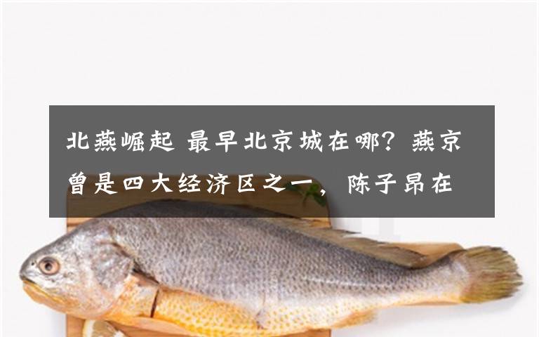 北燕崛起 最早北京城在哪?燕京曾是四大经济区之一,陈子昂在蓟门桥写诗?