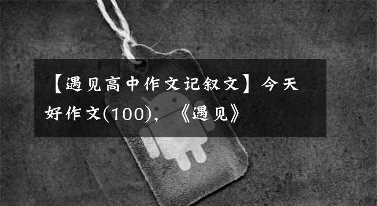 【遇见高中作文记叙文】今天好作文(100),《遇见》